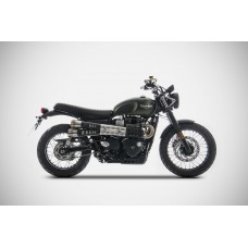 ZARD "CONICAL" Slip-on Exhaust for Triumph Street Scrambler / 900 (2017+)